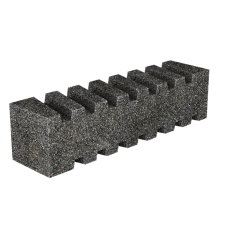 Bon Tool Bon 12-282 Rub Brick, Fluted 8" X 2" X 2", 20 Grit 12-282